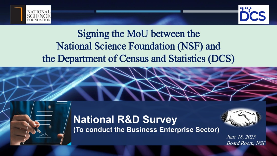 The NSF Entered into Strategic Partnerships with the DCS and the UGC in Conducting National R&D Survey